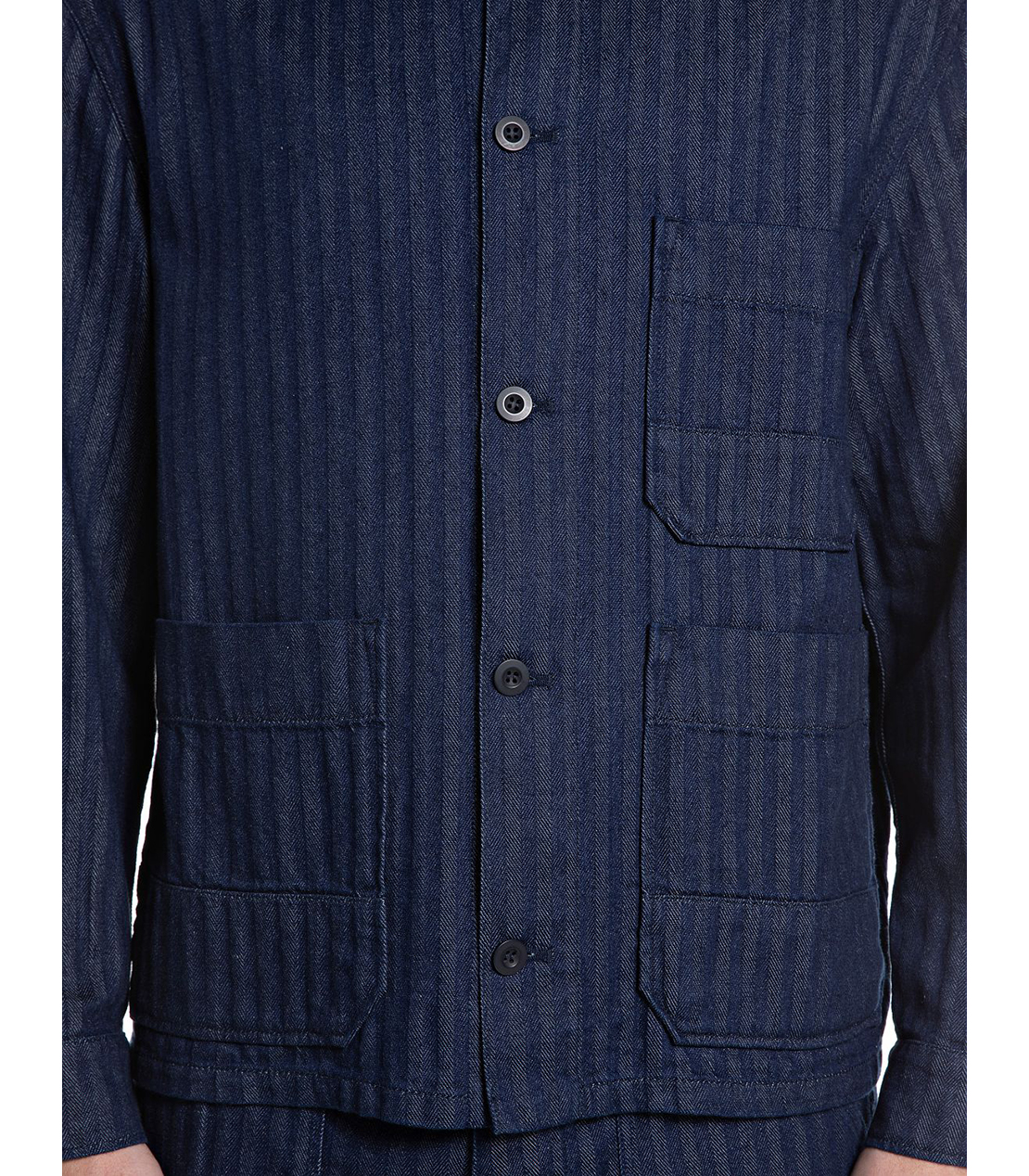 9oz リサイクルへリーンボーンジャケット 詳細画像 ダークブルー 4